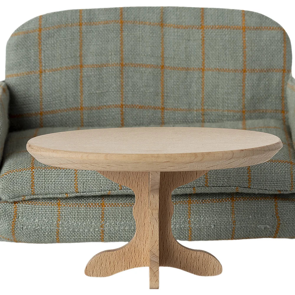 Maileg - Ovaler Couchtisch, Maus Miniatur - Natur