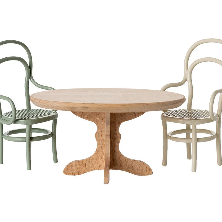 Maileg - Ovaler Esstisch, Maus Miniatur - Natur