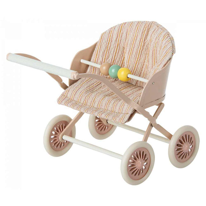 Maileg - Puppenhaus Kinderwagen für Babymäuse Rose