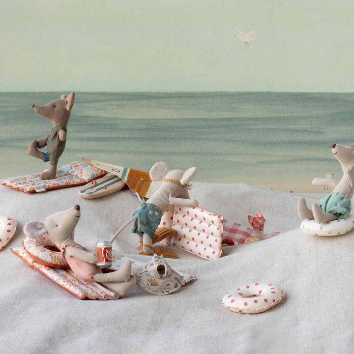 Maileg - Puppenhaus Luftmatratze Maus red dot