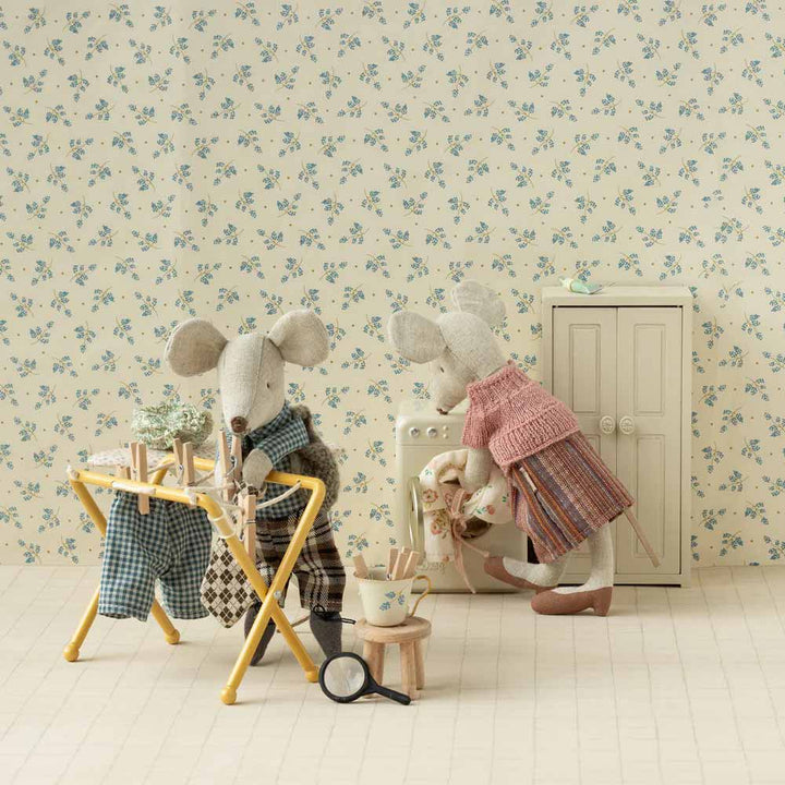 Maileg - Puppenhaus Wäscheständer mit Wäscheklammern für Maus