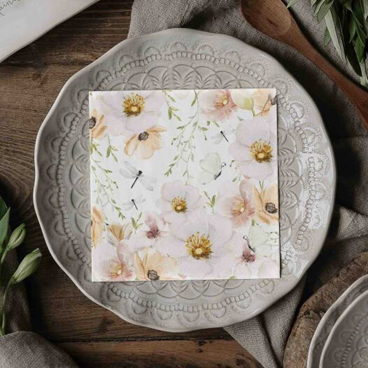 Majas Cottage Servietten – Blumen & Schmetterlinge – Alsaba