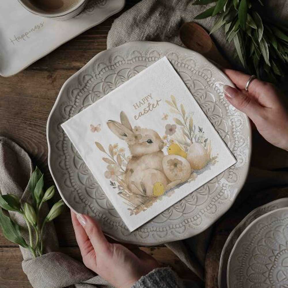 Majas Cottage Oster-Servietten Happy Easter