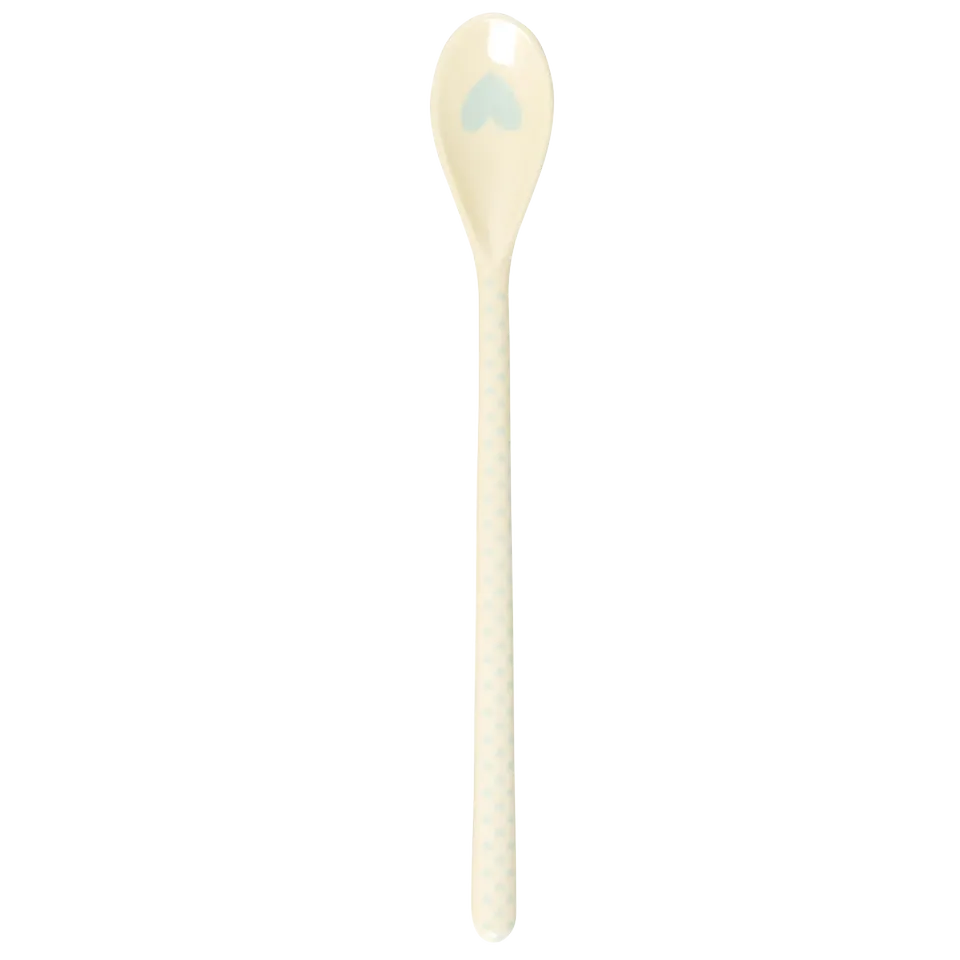 Rice - Melamin-Latte-Löffel mit 6 verschiedenen Herz-Prints
