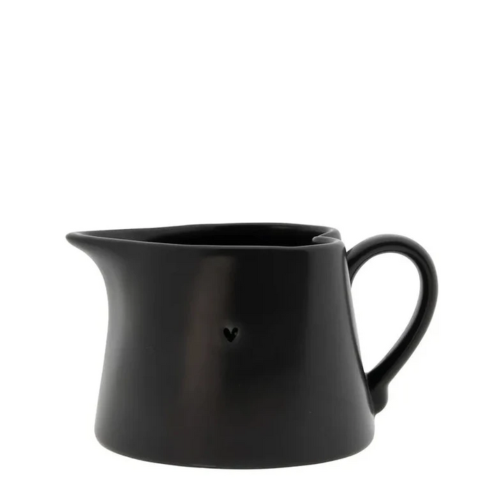 Bastion Collections - Milchkännchen Schwarz mit Herz