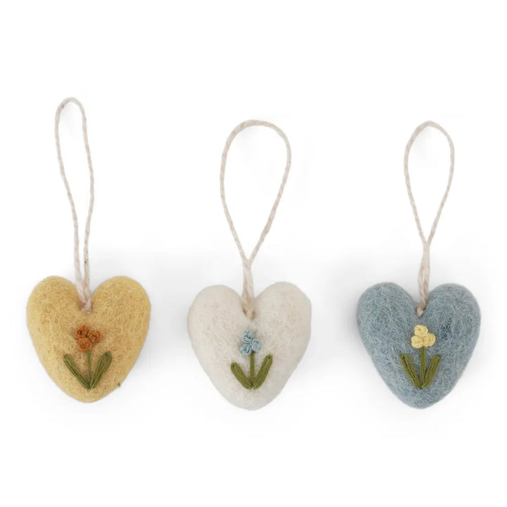 Gry &amp; Sif - Mini Herz mit Blumenstickerei