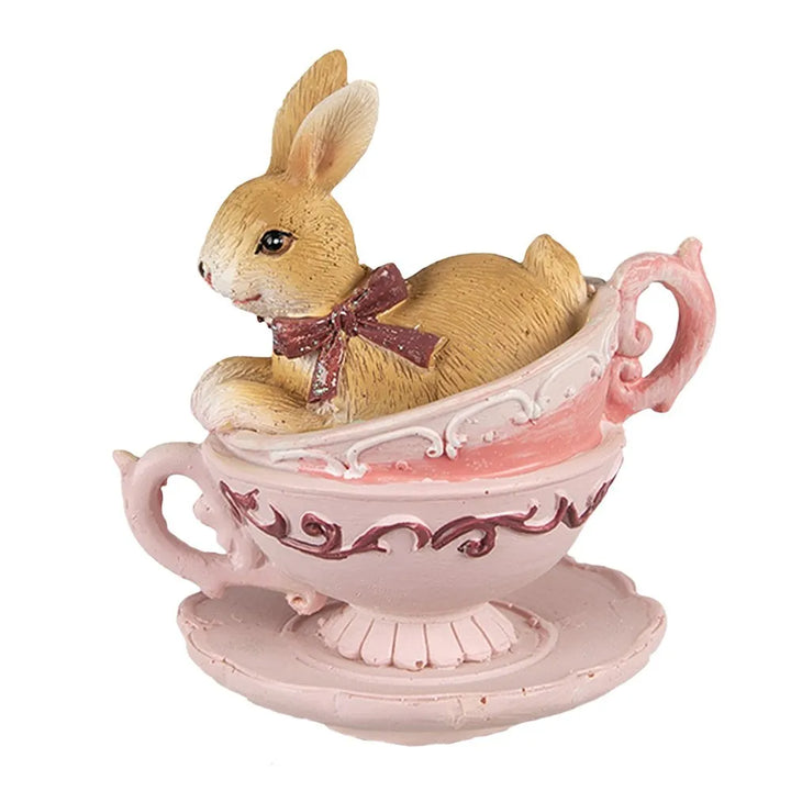 Clayre &amp; Eef - Hase in Tassen Rosa