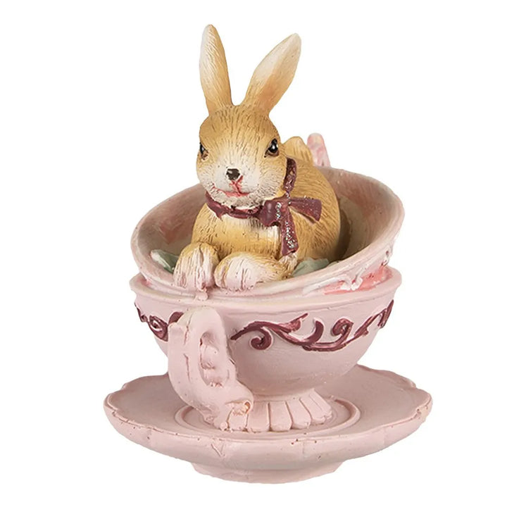 Clayre &amp; Eef - Hase in Tassen Rosa