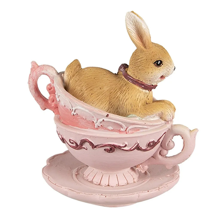 Clayre &amp; Eef - Hase in Tassen Rosa