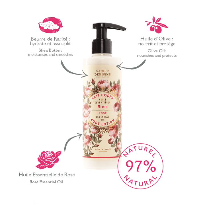 Panier des Sens – Körperlotion Rose 250ml