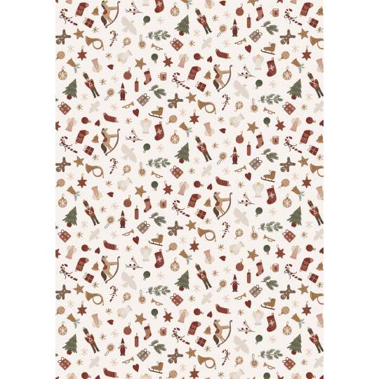 Ib Laursen - Papierrolle Weihnachtsmotive My Nostalgic Christmas 5 mit Rolle