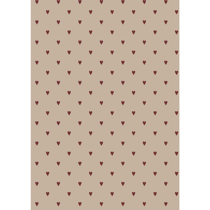 Ib Laursen - Papierrolle rote Herzen 5 mit Rolle