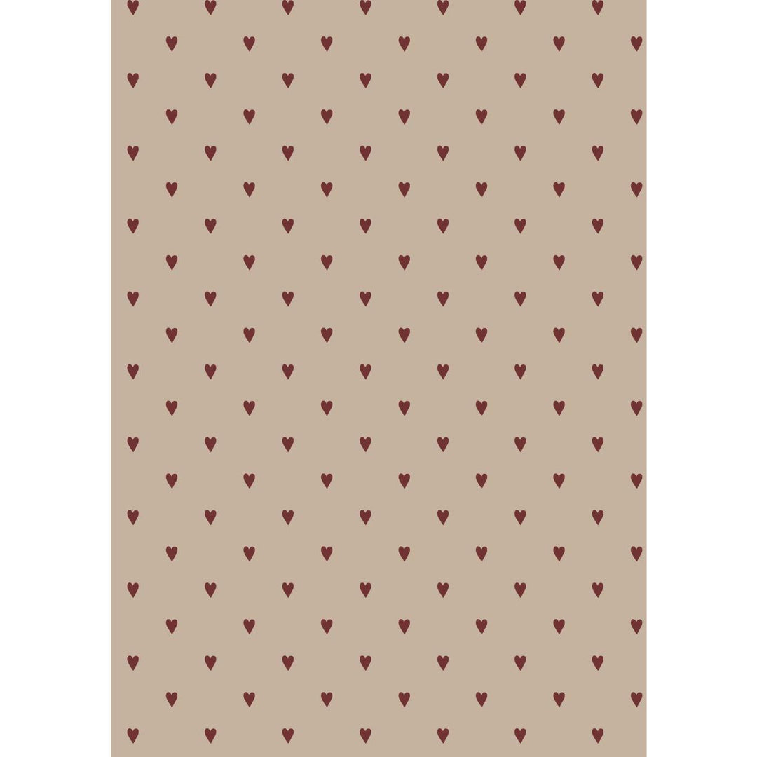 Ib Laursen - Papierrolle rote Herzen 5 mit Rolle