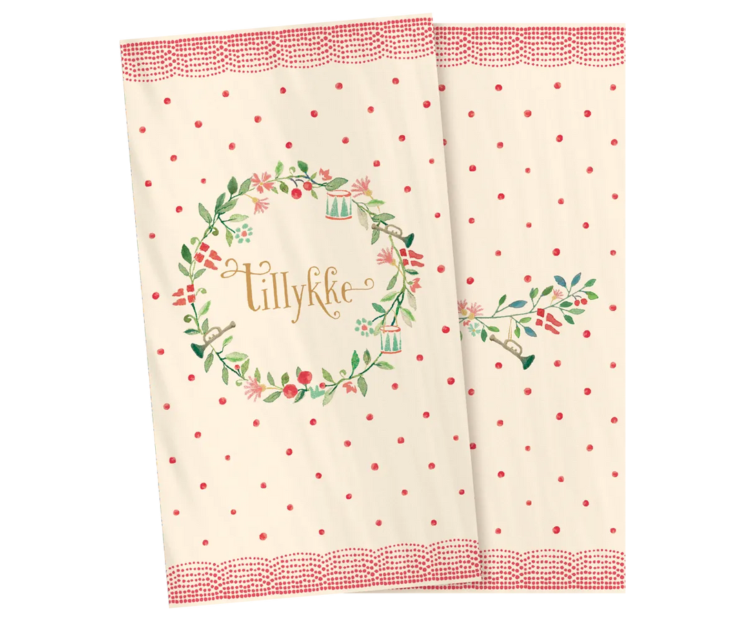 Maileg - Papierserviette Groß - Tillykke 20 Stück