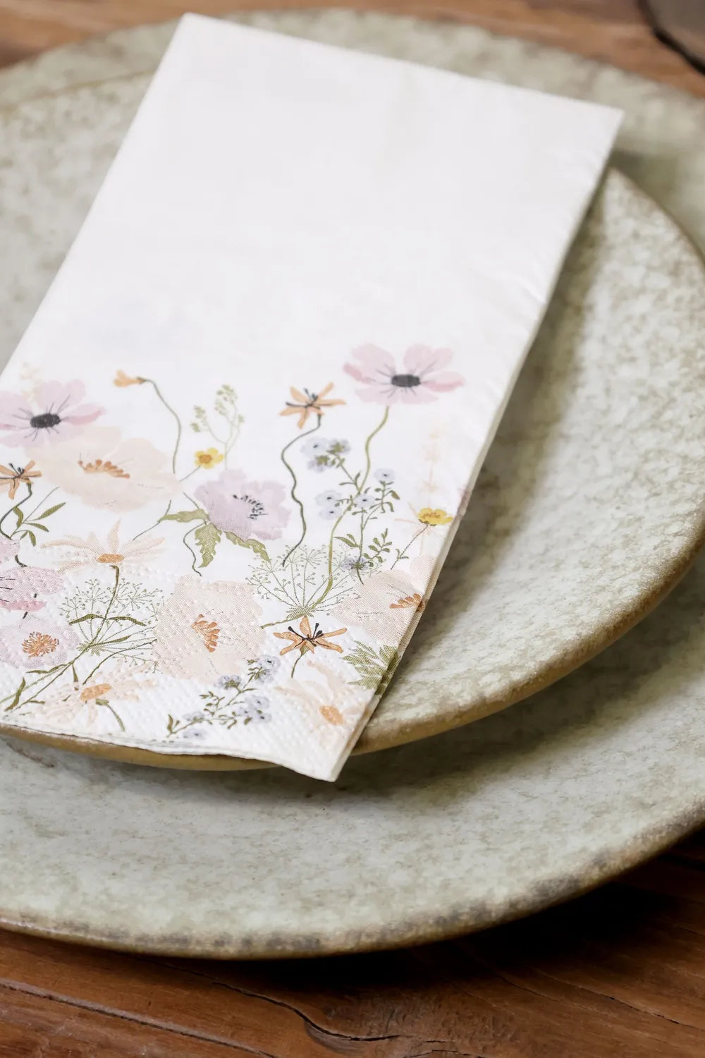 Chic Antique - Papierservietten Wildblumen Weiß