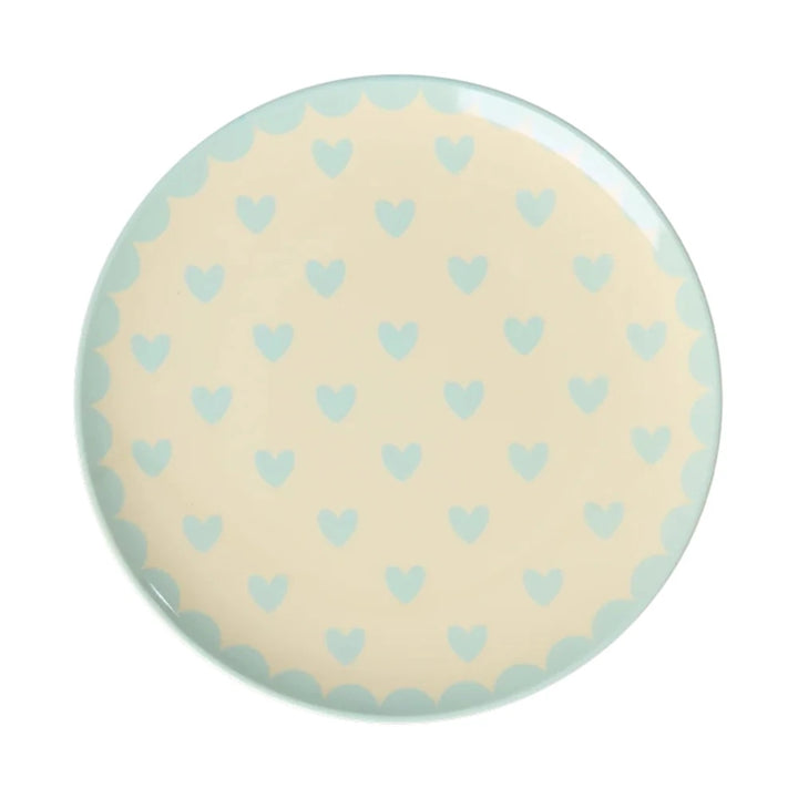 Rice - Kuchenteller Lieblingsherzen Blau Small