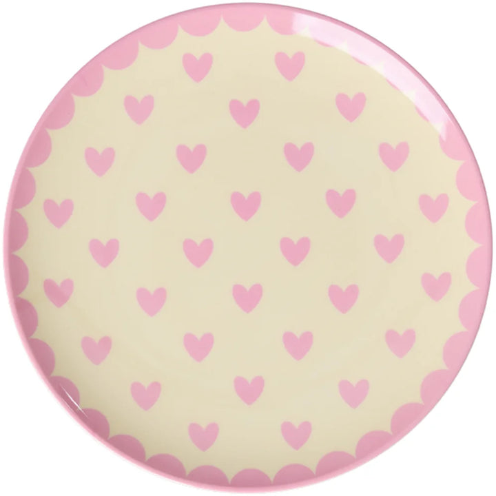 Rice - Kuchenteller Lieblingsherzen Rosa Small