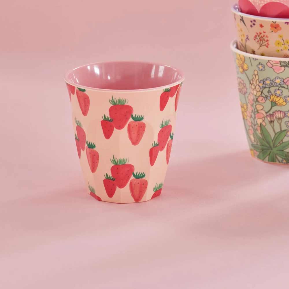 Rice - Melamin Cup Erdbeeren Medium