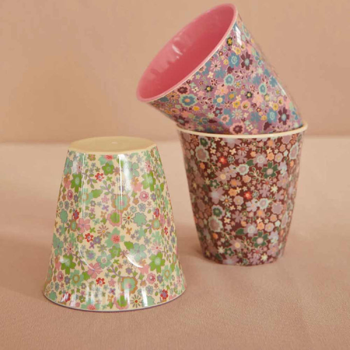 Rice - Melamin Cup Fall Floral Medium