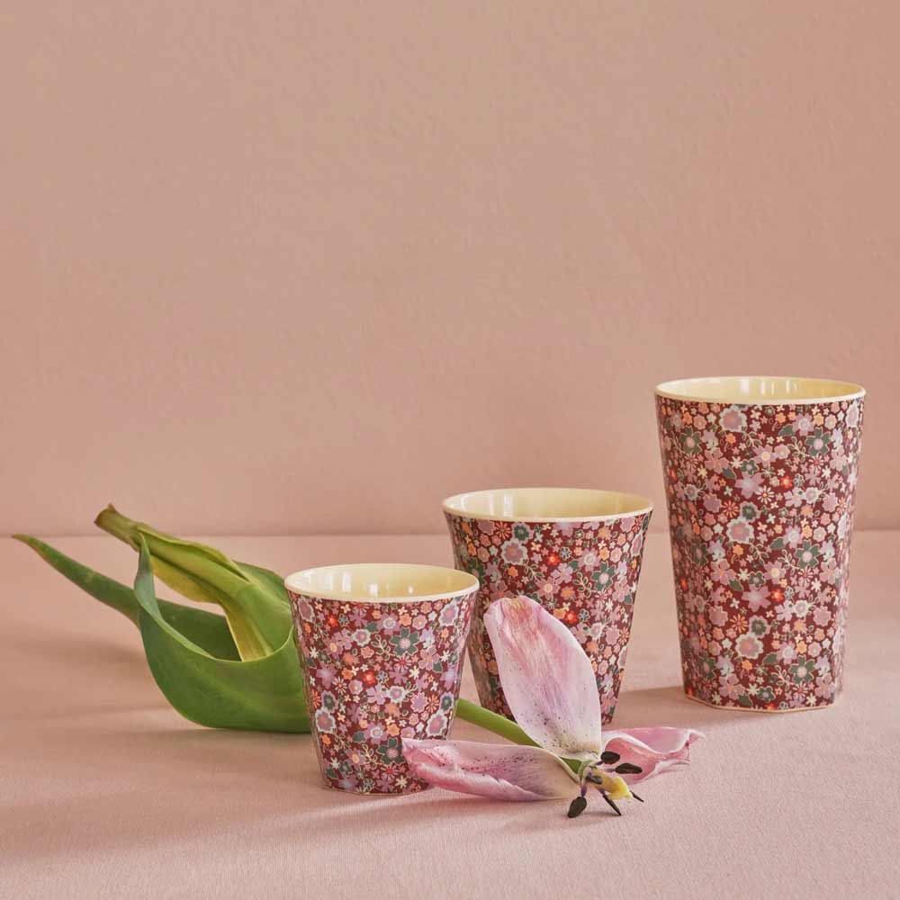 Rice - Melamin Cup Fall Floral Medium