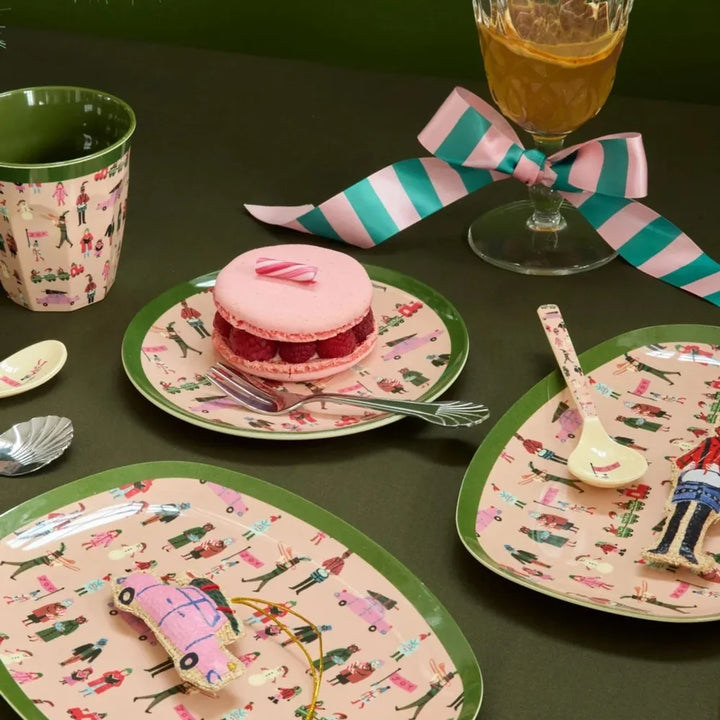 Rice - Melamin Cup Gräuliches Pink - Feiertage