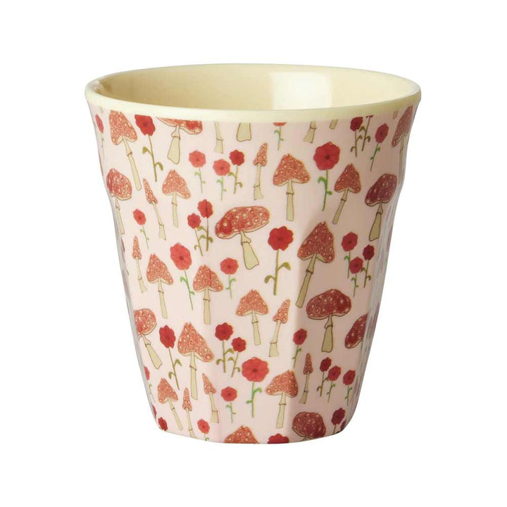 Rice - Melamin Cup Happy Forest Pink Medium