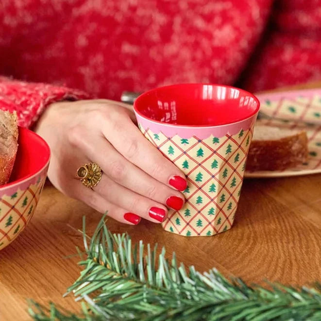 Rice - Melamin Cup Crème - Diamant Weihnachtsbaum