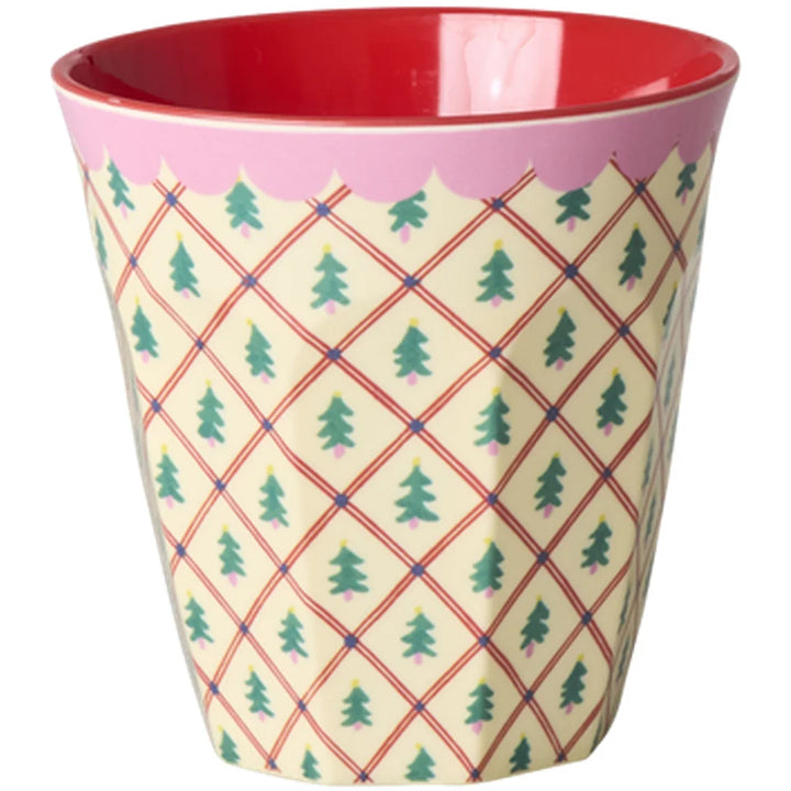 Rice - Melamin Cup Large Crème - Diamant Weihnachtsbaum