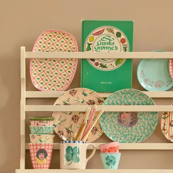 Rice - Rechteckige Beilagenteller Diamant Weihnachtsbaum Small