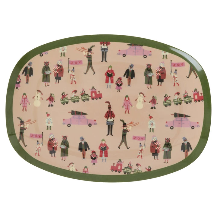 Rice - Rechteckiger Beilagenteller Feiertage Small