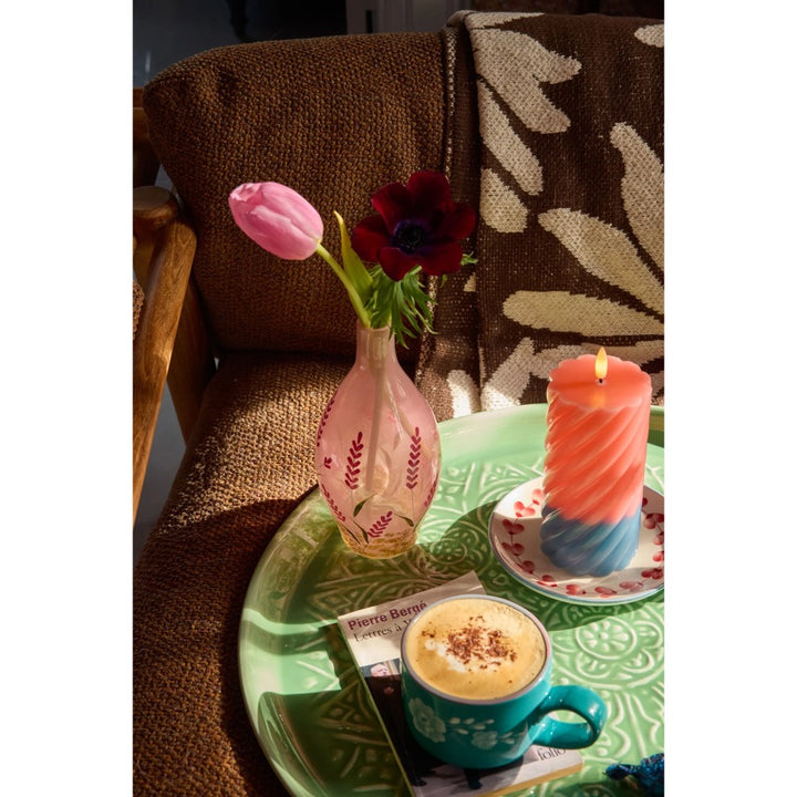 Rice - Glas Vase Pink