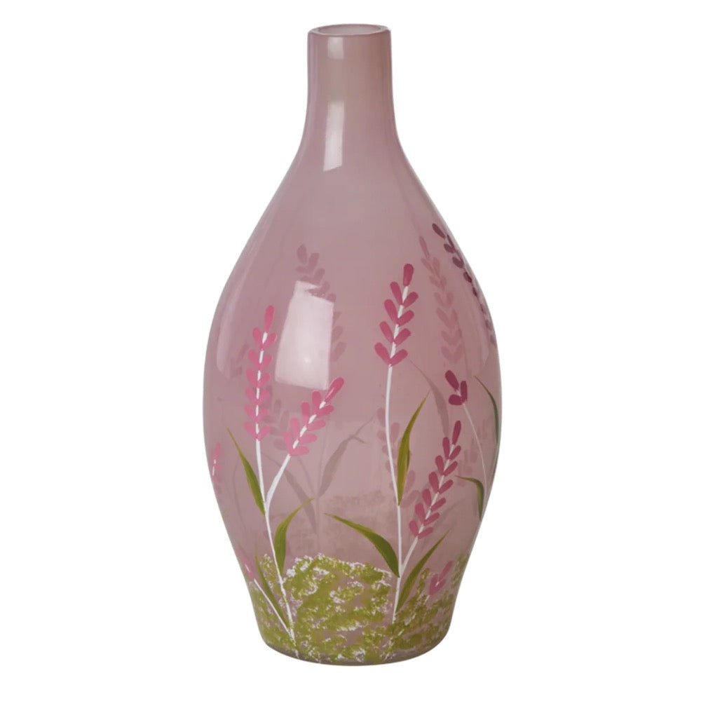 Rice - Glas Vase Pink
