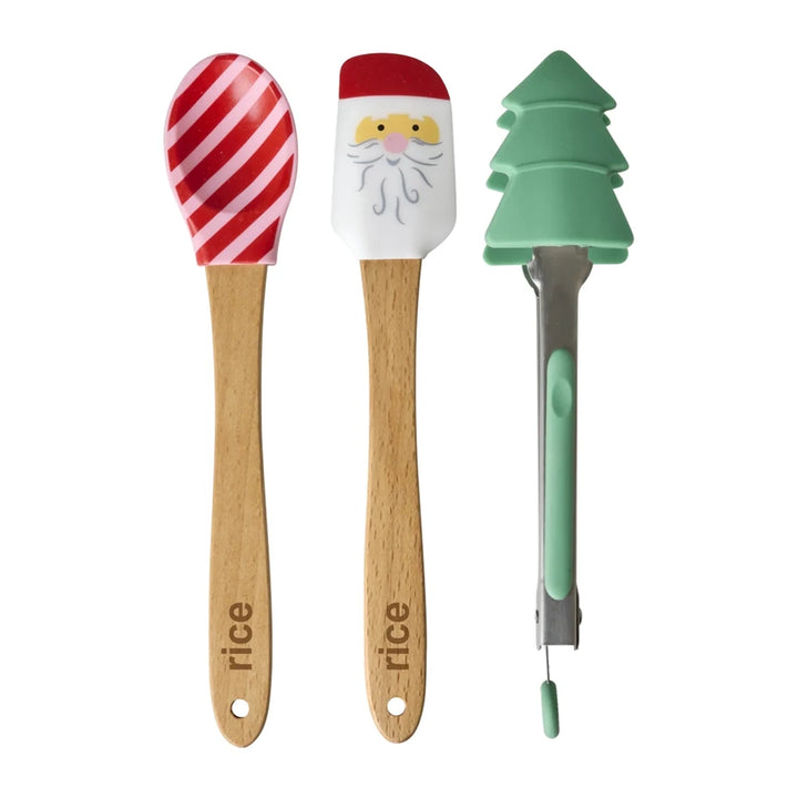 Rice - Silikon Schaber & Zange Weihnachten 3er Set