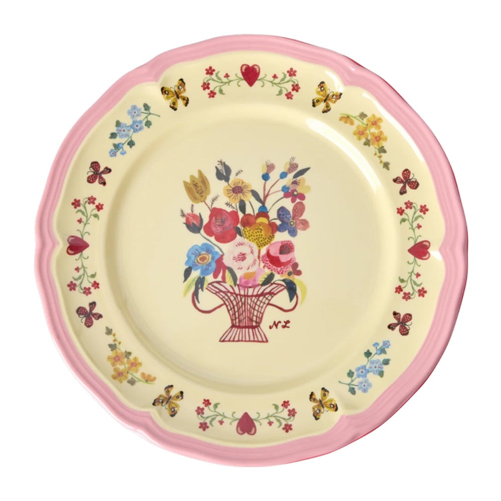 Rice - Vintage Beilagenteller Melamin Pink Nathalie Lété Vol. 2 Print