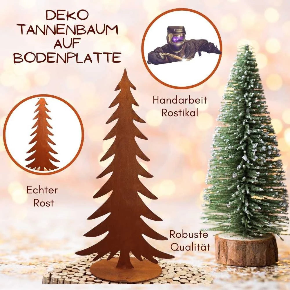 Edelrost Weihnachtsbaum aus Metall – Handmade Deko – Alsaba