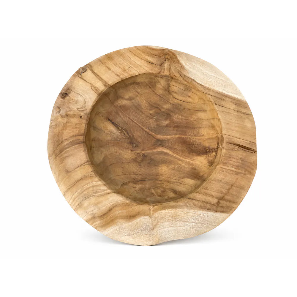 Alsaba Home - Runde Dekoschale aus Holz Ca. 28 X 6 cm