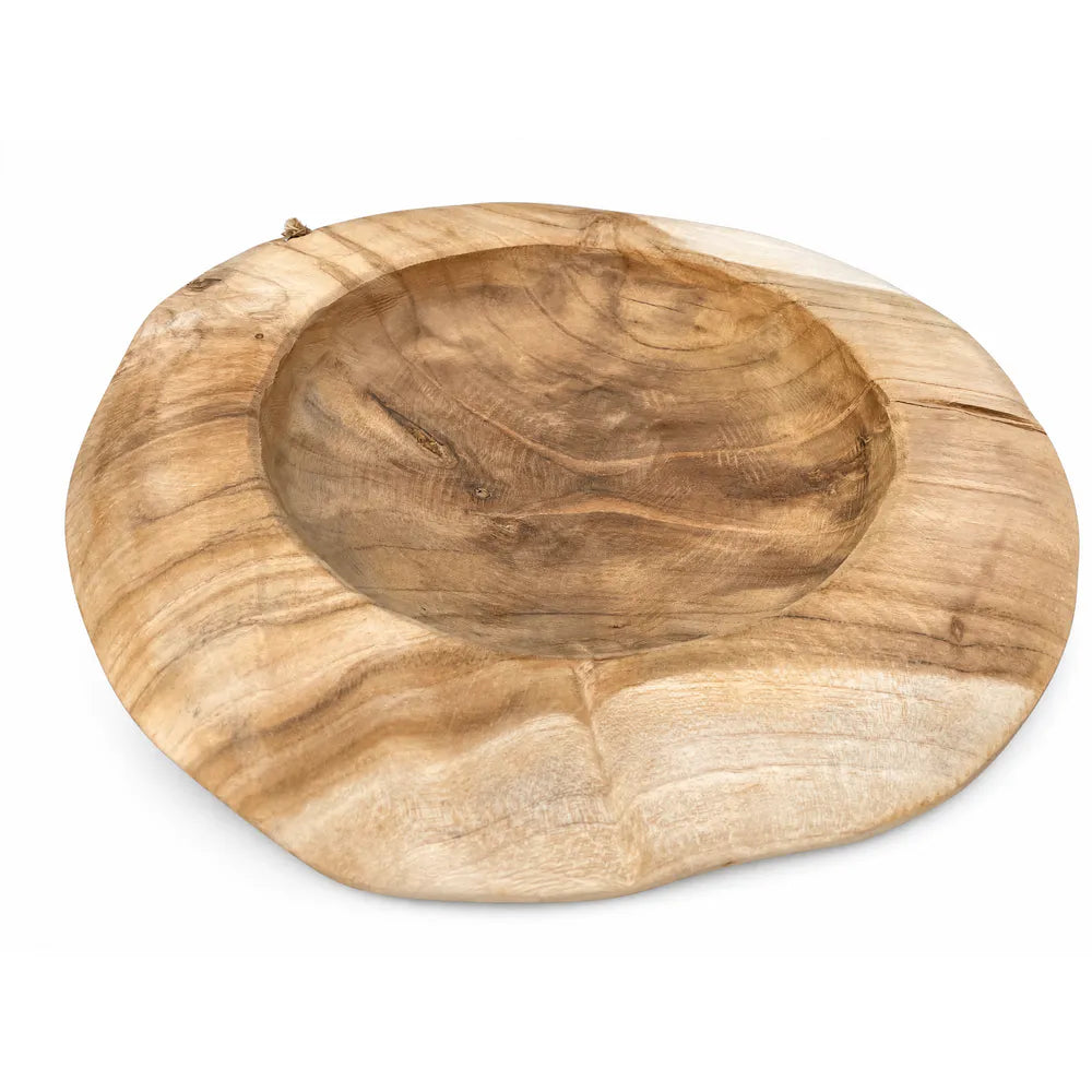 Alsaba Home - Runde Dekoschale aus Holz Ca. 28 X 6 cm