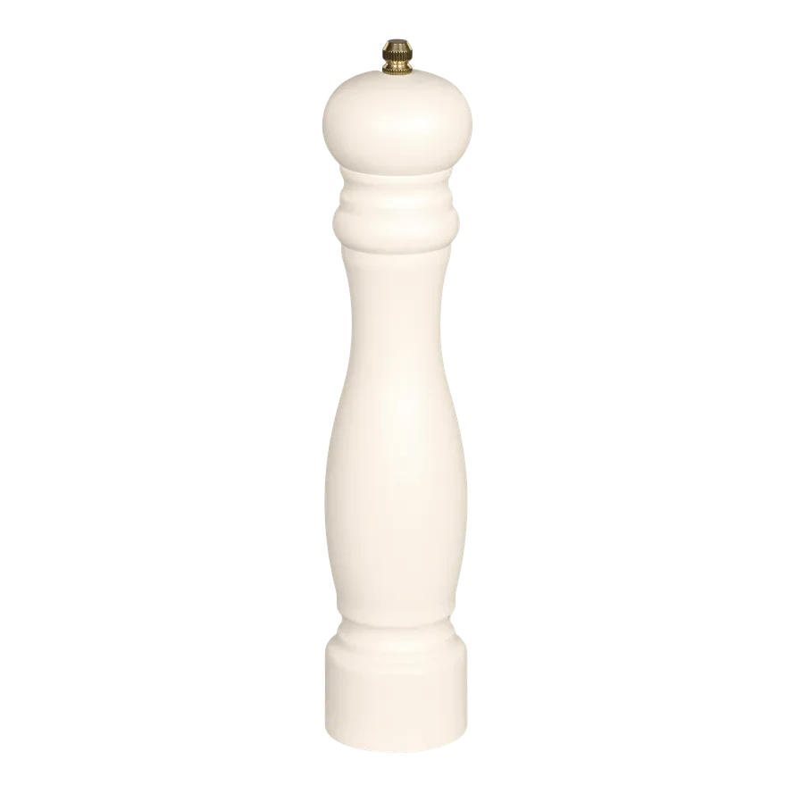 Chic Antique - Salz- oder Pfeffermühle Creme aus Gummibaumholz (26cm)