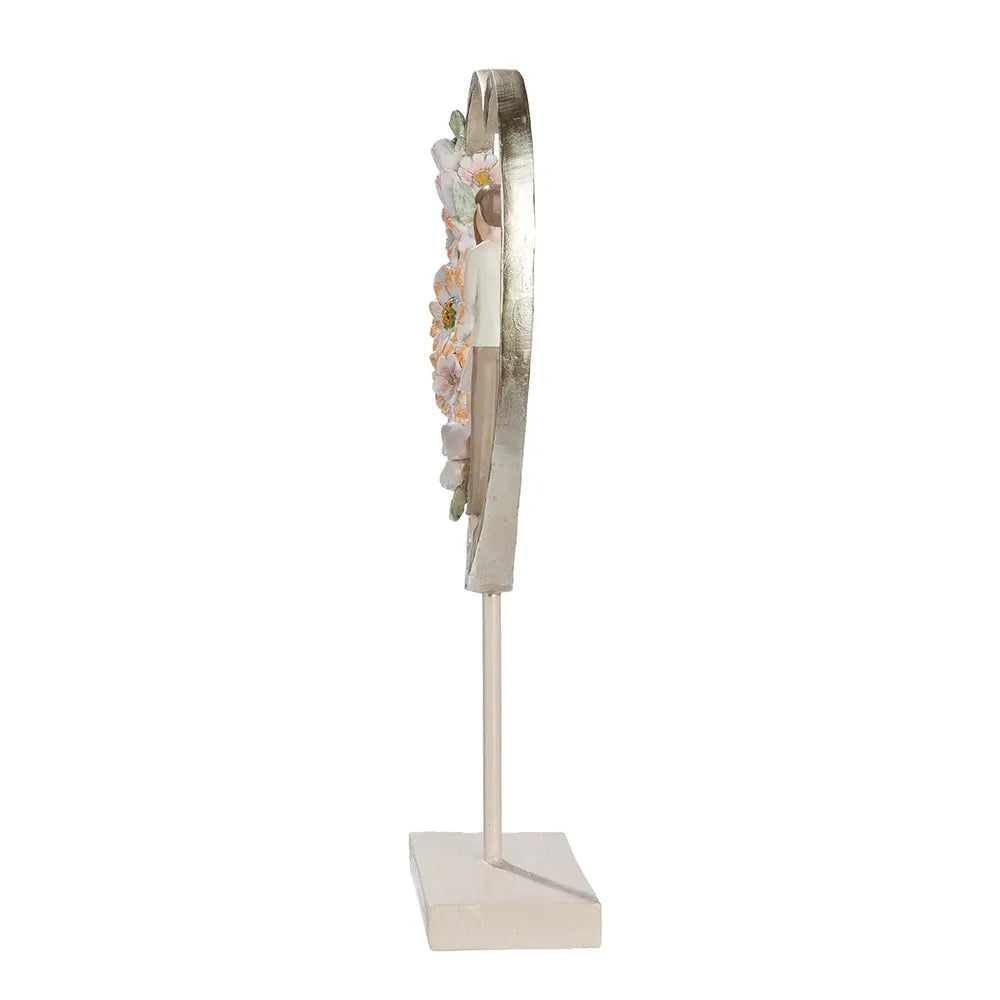 Gilde - Skulptur Herz Paar Floral Love