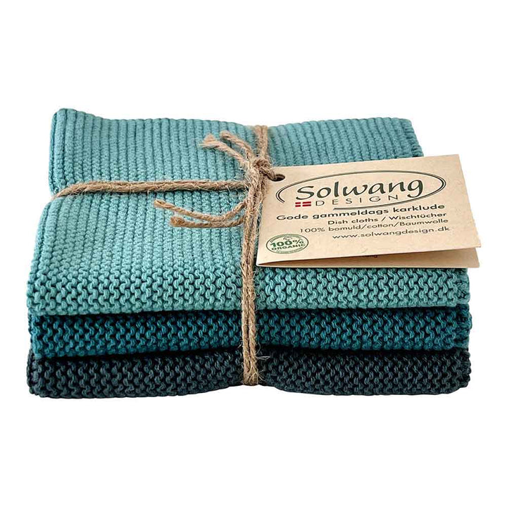 Solwang Wischtücher 3er Set - Azure Blau BIO