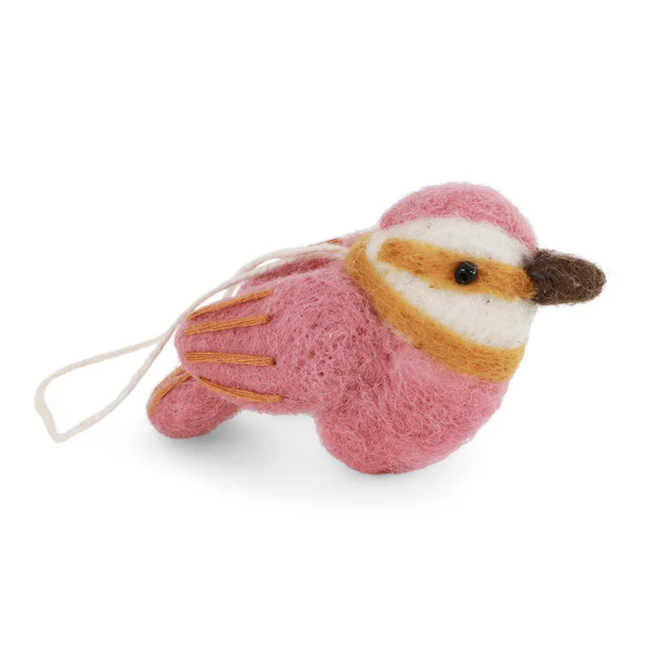 Gry &amp; Sif - Spatz Vogel Filz Rose