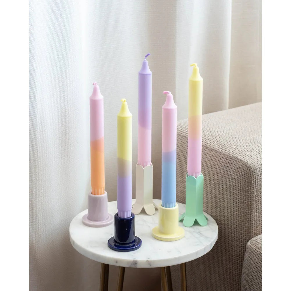 Nordtrice - 5er-Pack Stabkerzen Pastell Party Mix