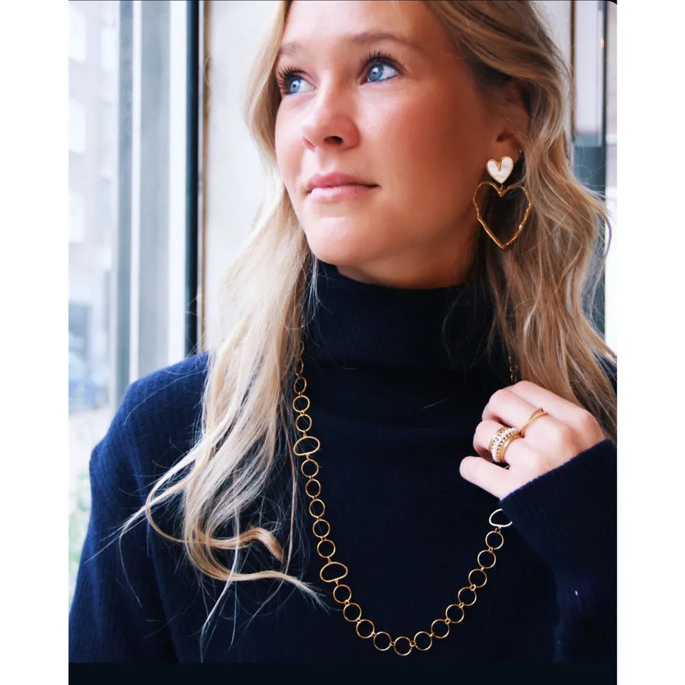 Bazou - Statement-Ring mit Miniperlen