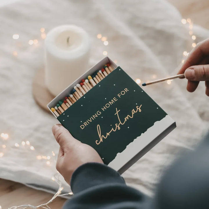 Eulenschnitt - Streichhölzer Christmas Car