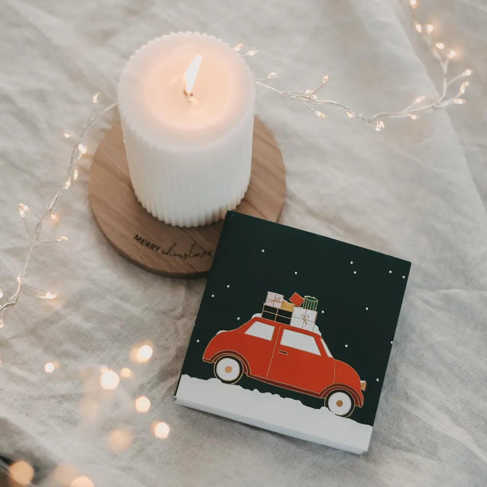 Eulenschnitt - Streichhölzer Christmas Car