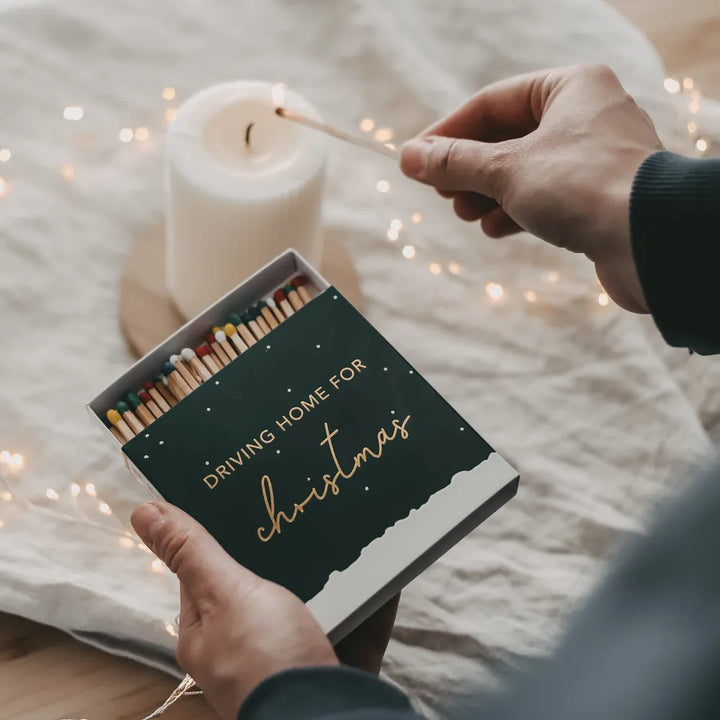 Eulenschnitt - Streichhölzer Christmas Car