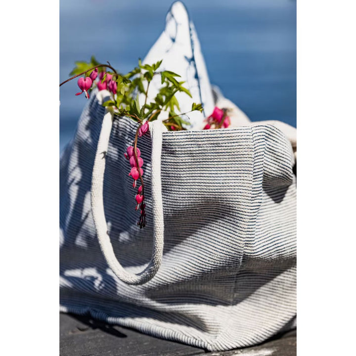 Strömshaga - Strandtasche Ester Blue-white