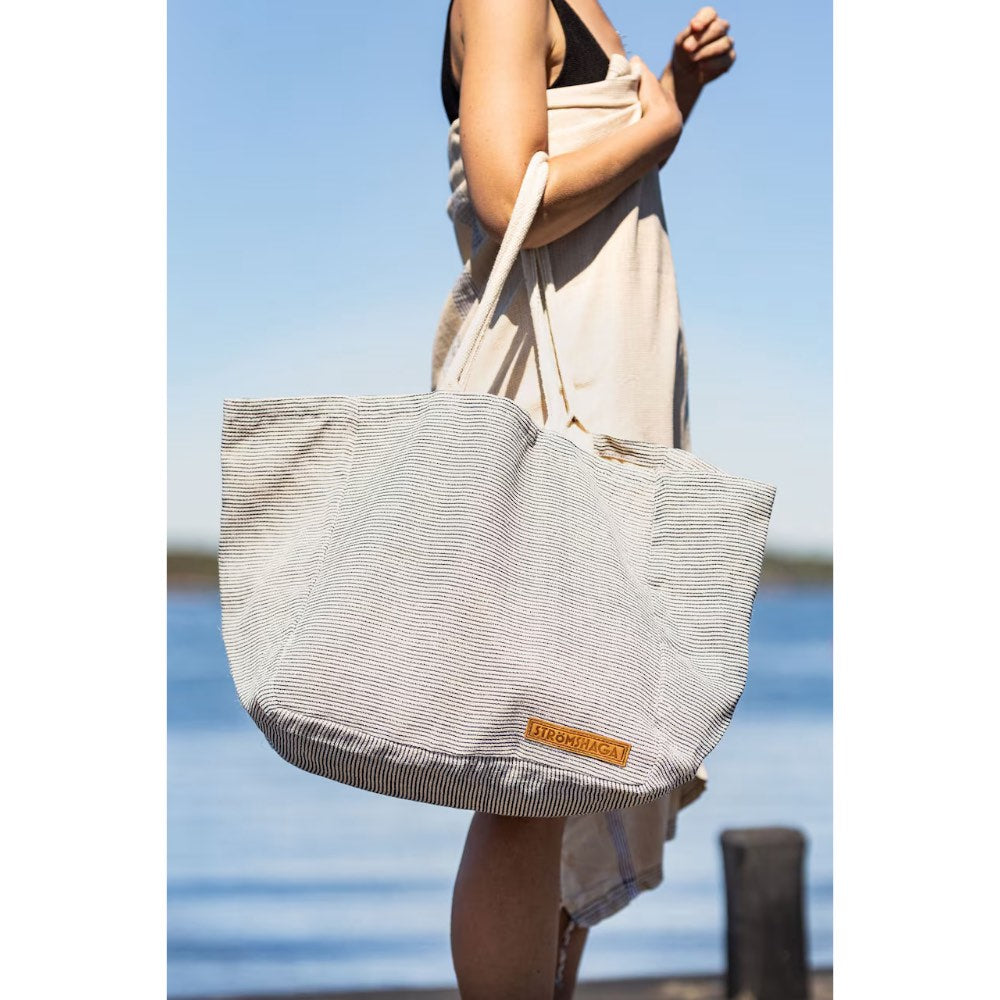 Strömshaga - Strandtasche Ester Blue-white