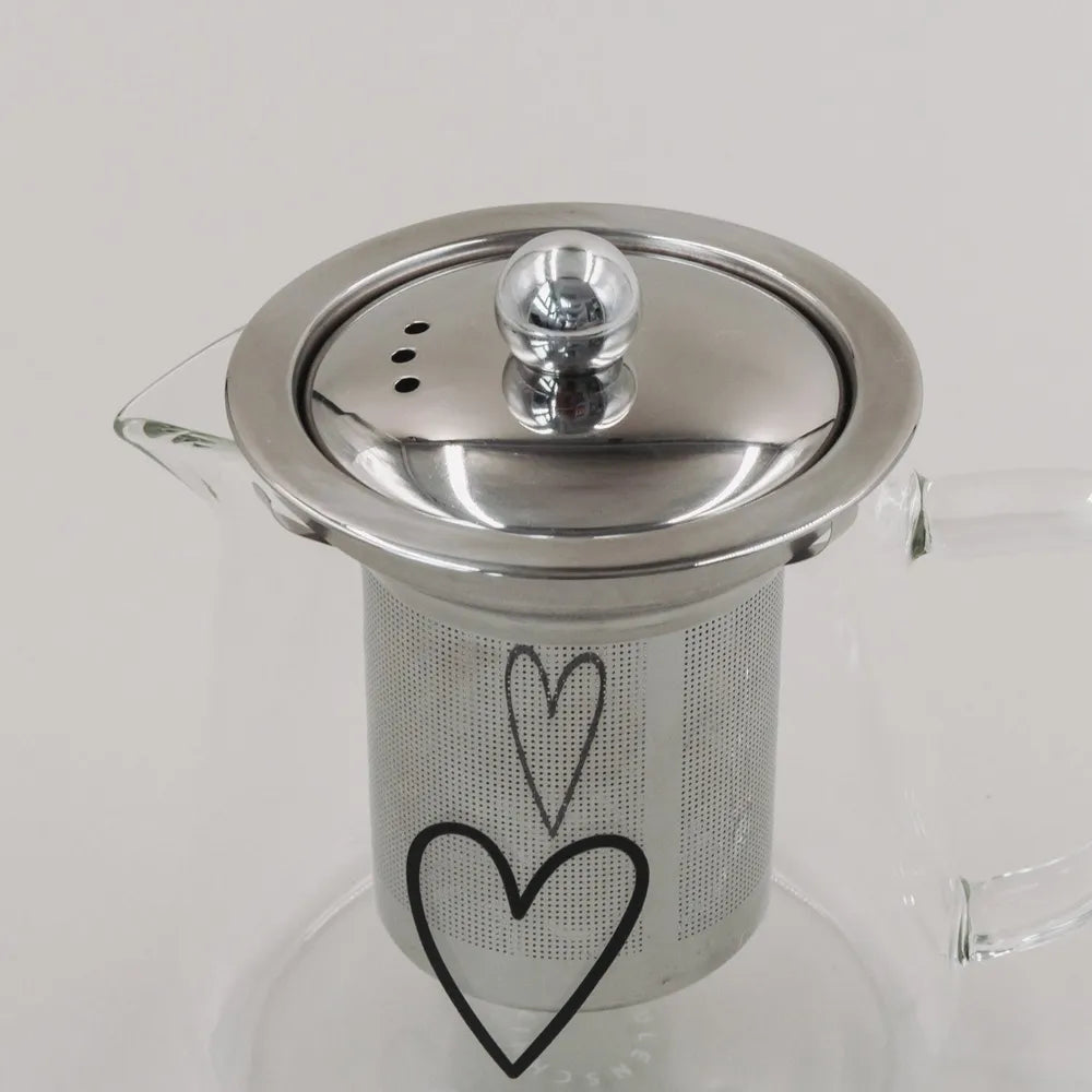 Eulenschnitt - Teekanne Herz 550ml