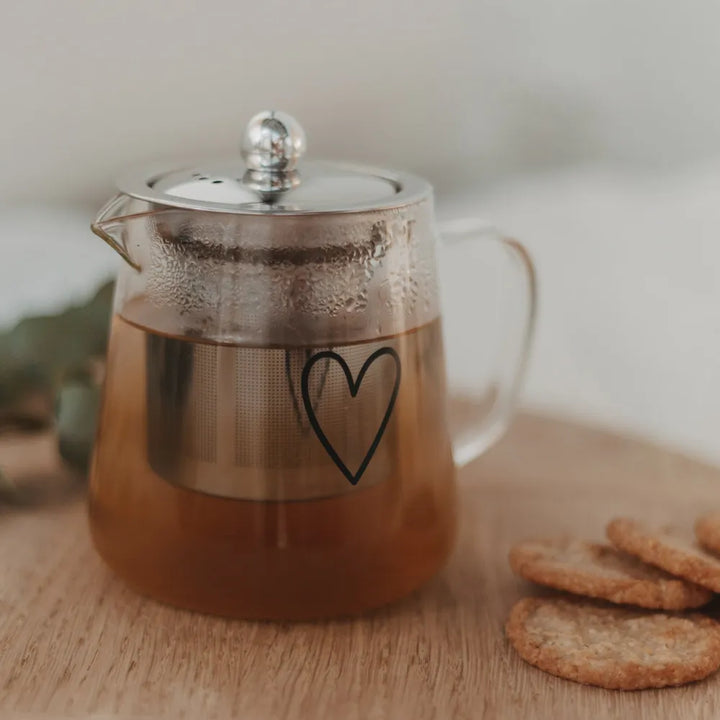 Eulenschnitt - Teekanne Herz 550ml